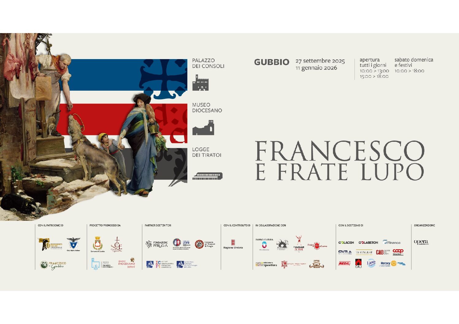 Mostra San Francesco e Frate Lupo dal 27 settembre 2025 al 11 gennaio 2026