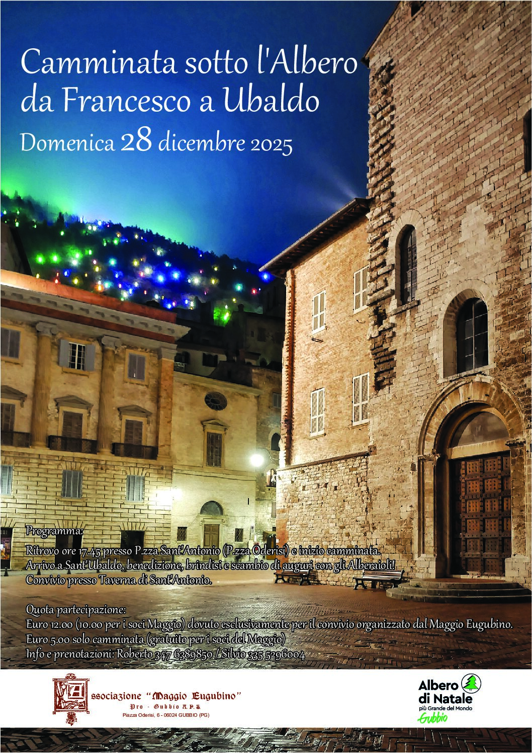 Tradizionale CAMMINATA SOTTO L’ALBERO domenica 28 dicembre