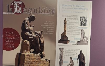 “FRANCESCO A GUBBIO” INAUGURA. COPERTINA DE “L’EUGUBINO” IN MOSTRA